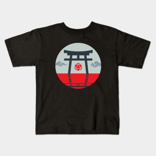 Japanese Landscape D20 Dice Sun Kids T-Shirt